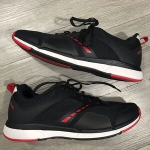 ABEO PRO INDY Black & Red Athletic Sneakers    ‎        size 10